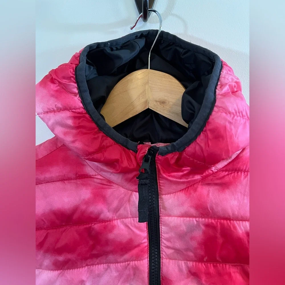 Thereabouts Girls Pink Ombre Puffer Jacket Hooded Winter Coat Size 6/7